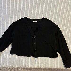 Black Long Sleeve Women's Top